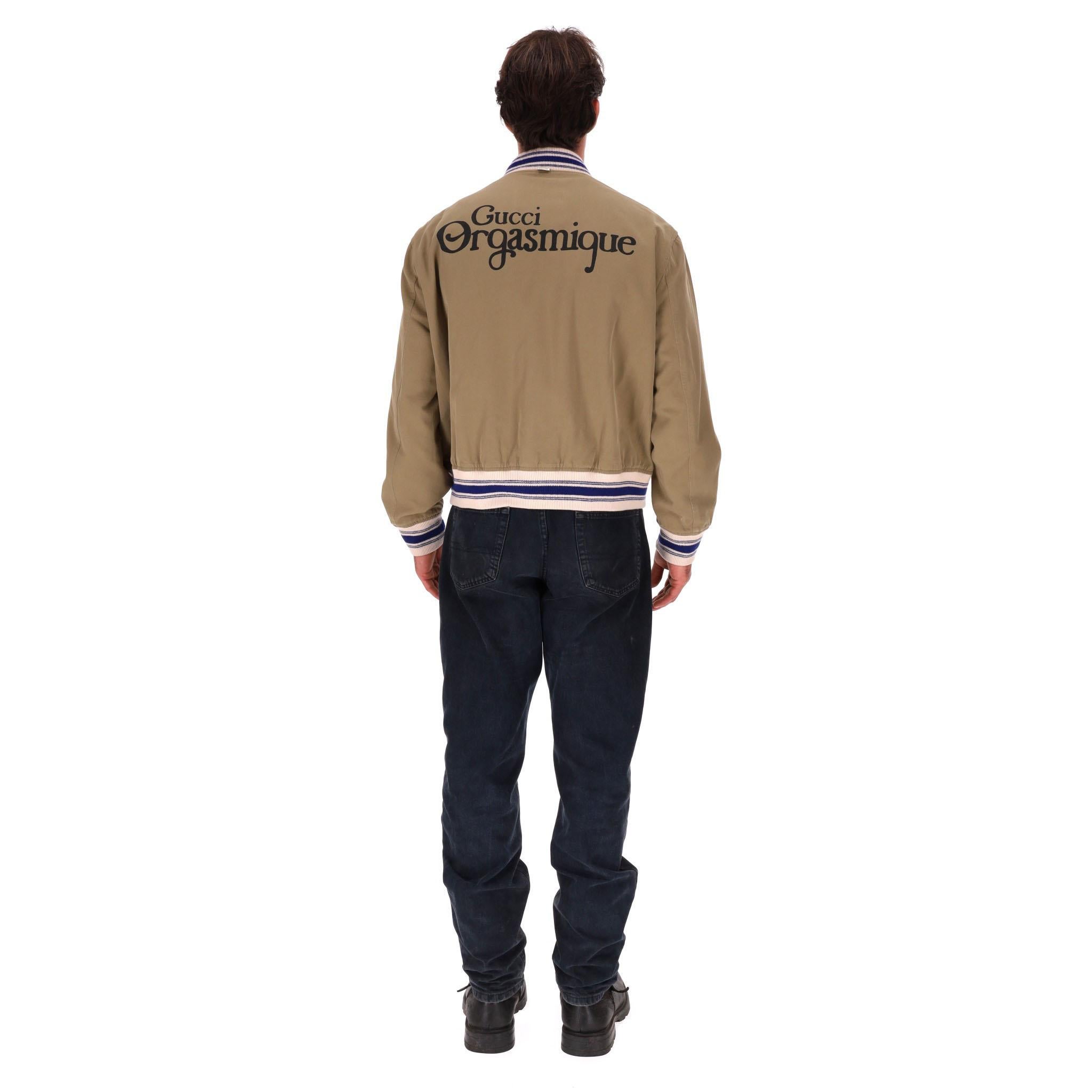 Bomber di Gucci in cotone con ricami sul retro  Gucci Orgasmique in vendita 2