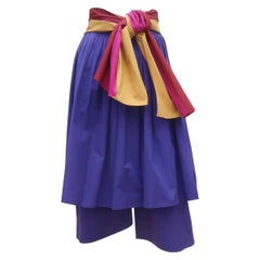 Culottes de algodón Gucci con falda superpuesta, años 70