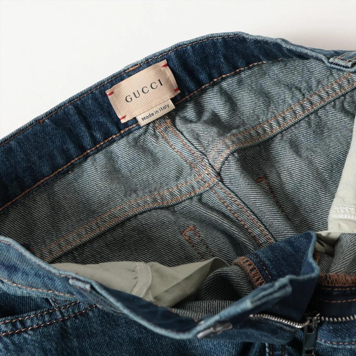 Donna Pantaloni in denim di cotone di Gucci in vendita