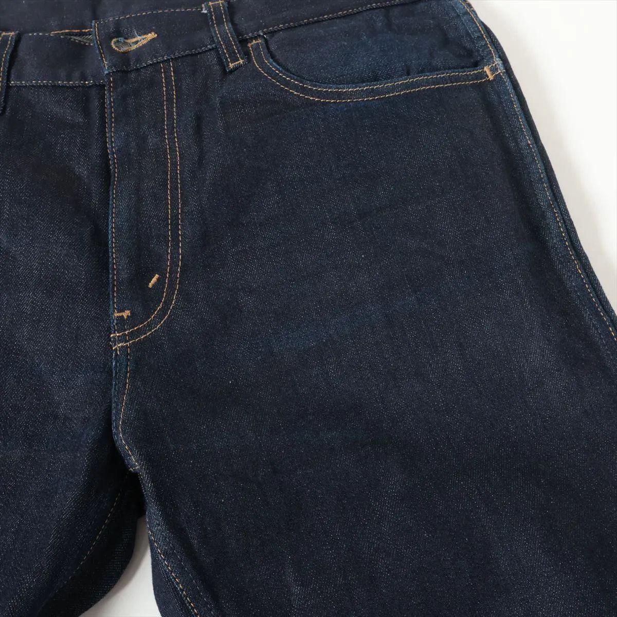 Gucci Pantaloni in cotone e denim blu navy in vendita 5