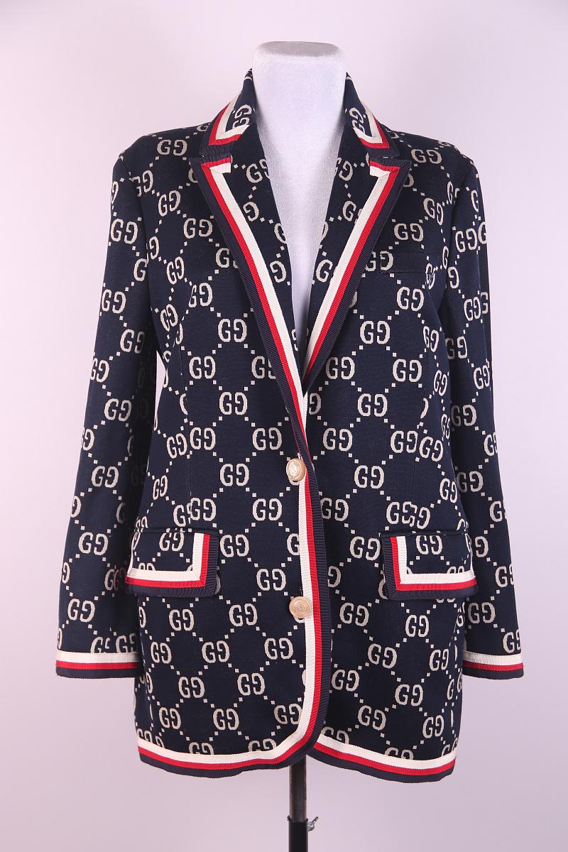 Nero Giacca Monogram in cotone di Gucci in vendita