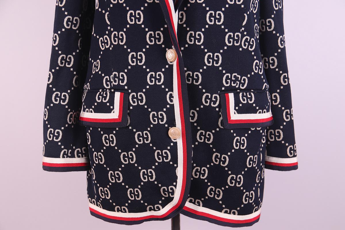 Giacca Monogram in cotone di Gucci in vendita 1