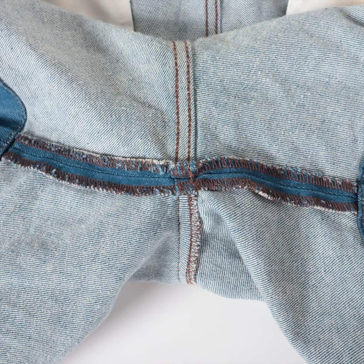 Pantaloni corti in cotone Gucci Blu Denim in vendita 8