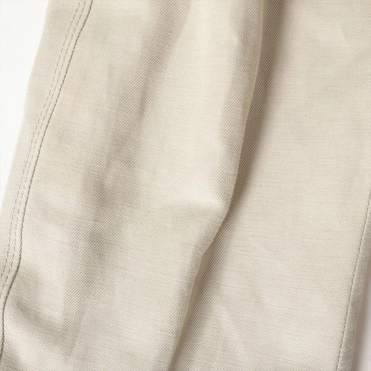 Gucci Cotton Tailored Suit Jacket Beige For Sale 7