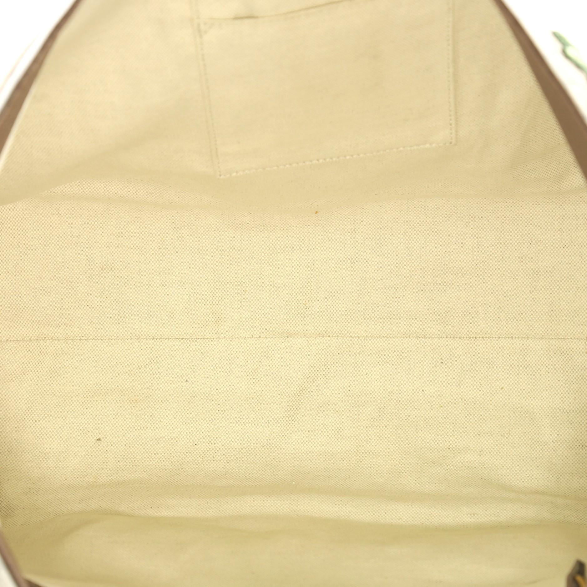 Women's Gucci Courrier Convertible Soft Open Tote GG Coated Canvas with Applique Large