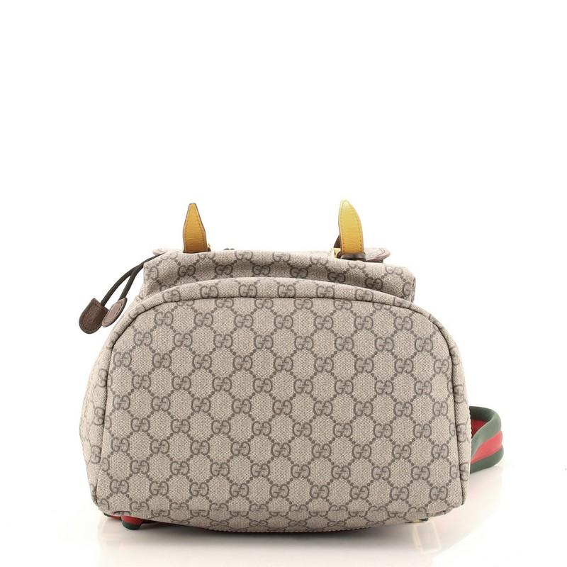 Brown Gucci Courrier Soft Backpack GG Coated Canvas Large