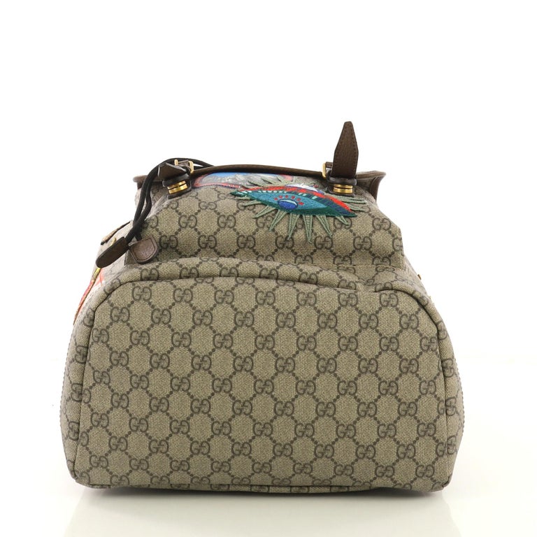Gucci Courrier Soft Backpack GG Coated Canvas with Applique  display picture 2