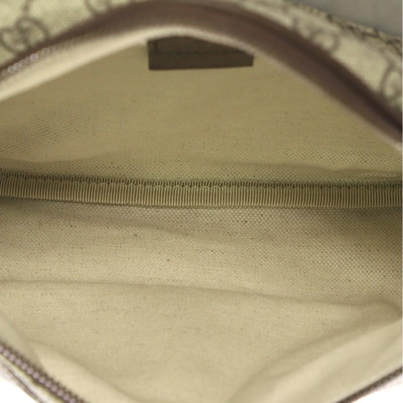 Gucci Courrier Zip Belt Bag GG Coated Canvas with Applique 1