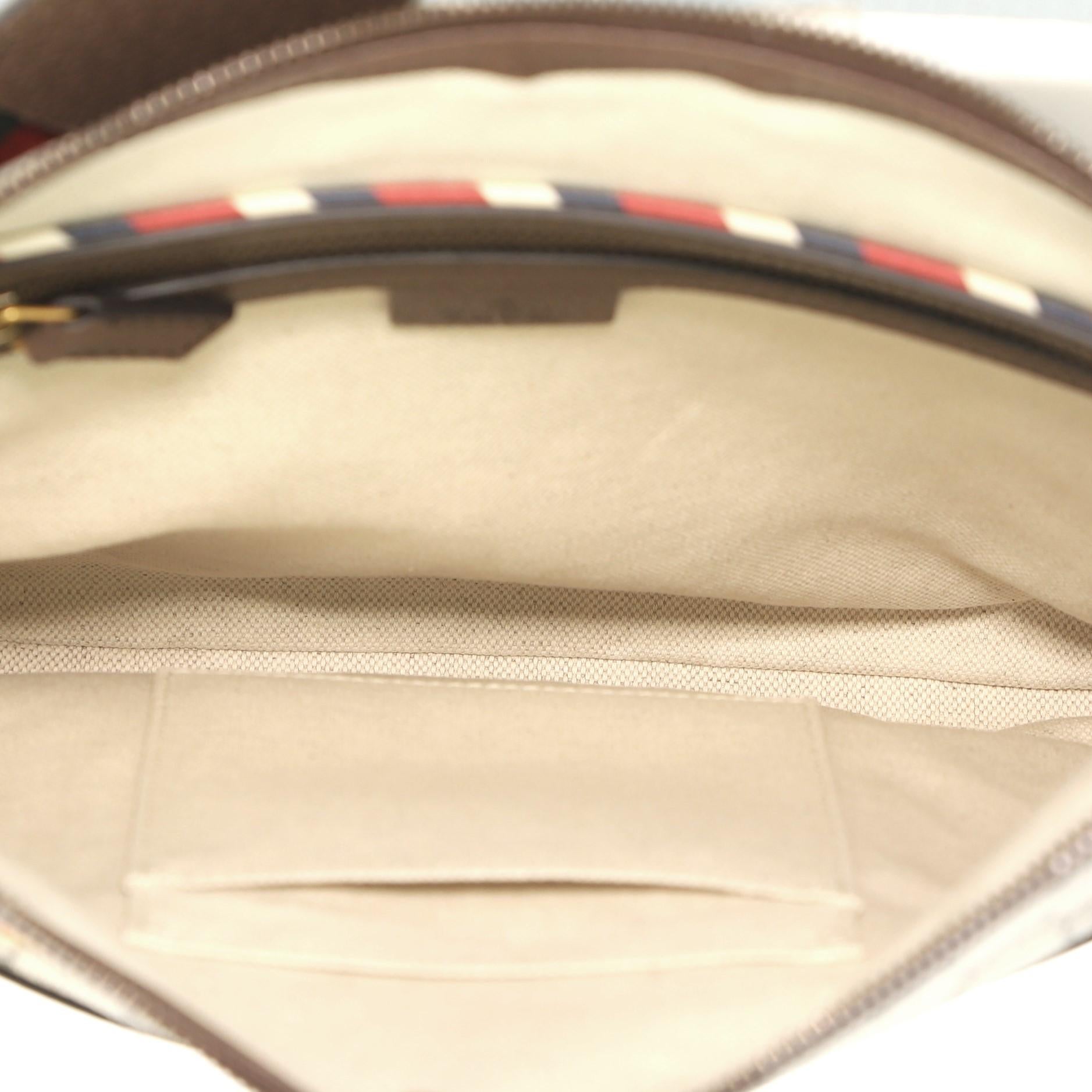 Gucci Courrier Zip Messenger GG Coated Canvas with Applique Medium 1