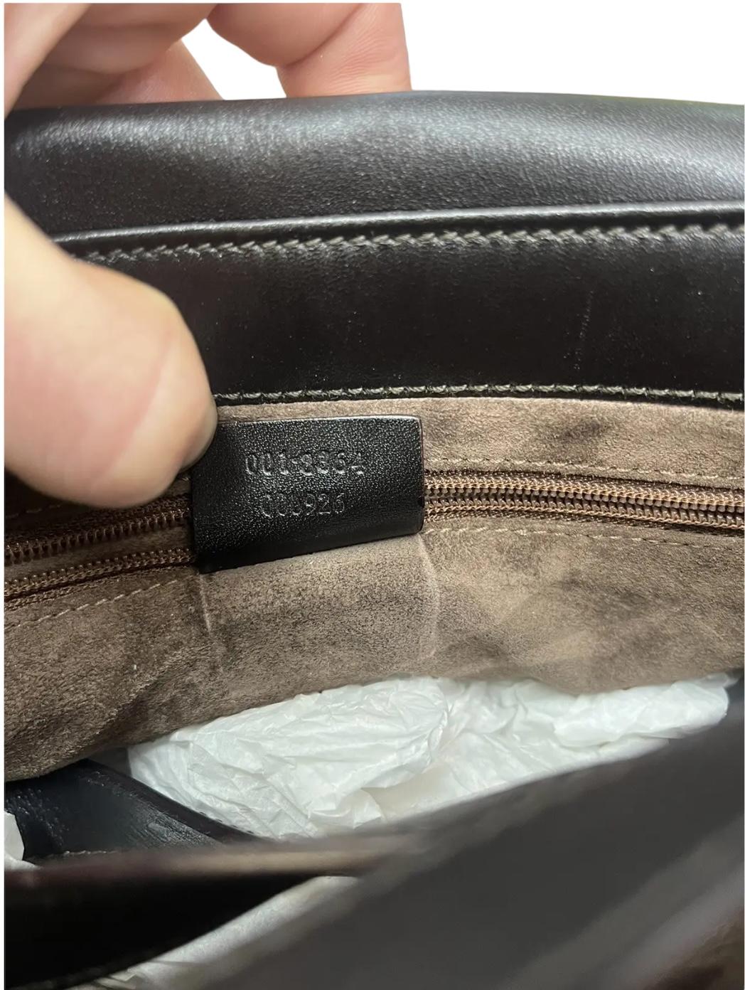 Gucci Cowfur Leather Messenger Bag For Sale 2