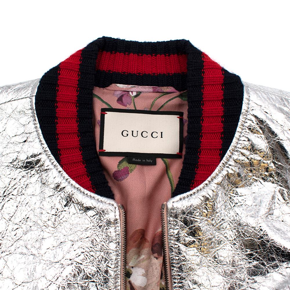 silver gucci jacket