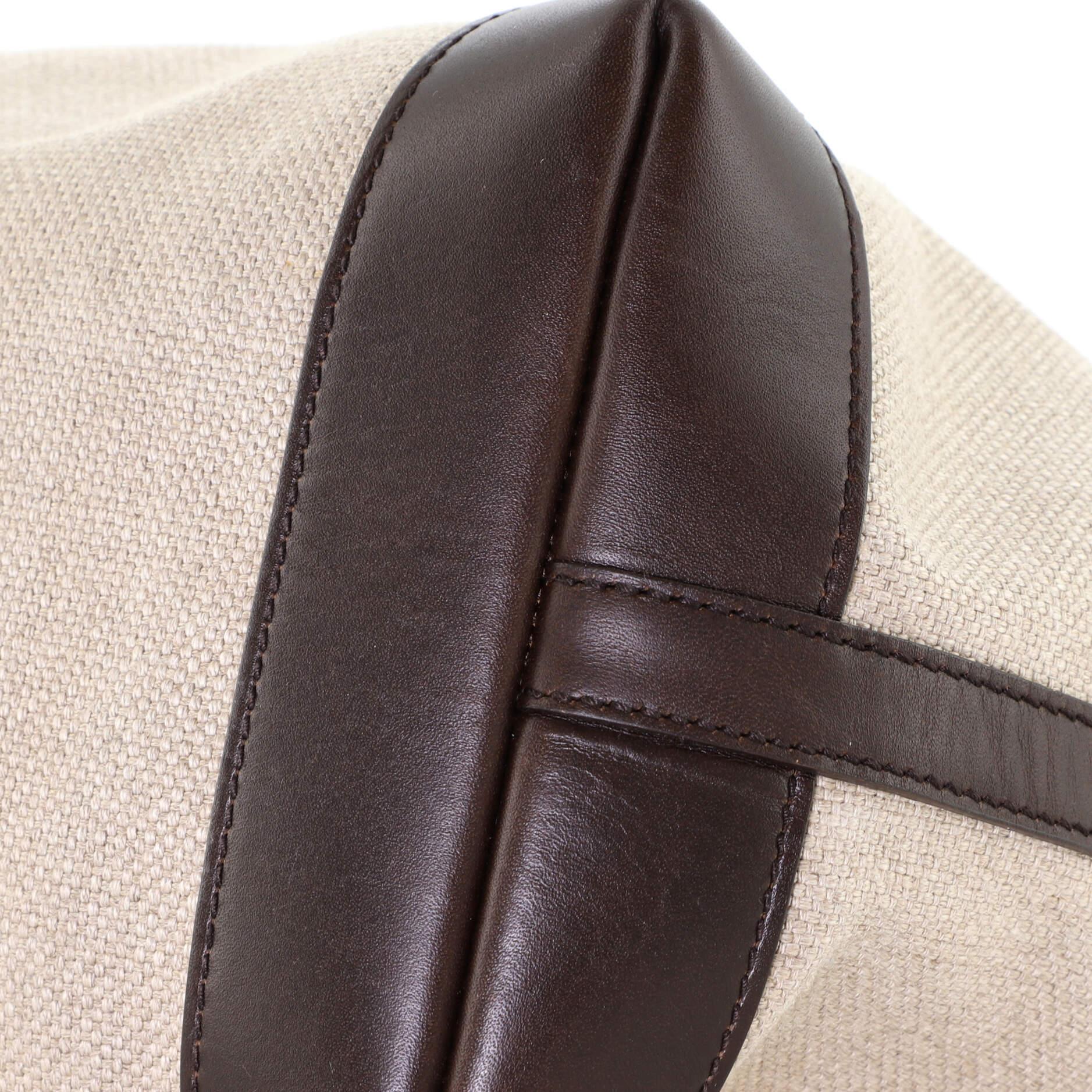 Beige Gucci Craft Tote Canvas Medium