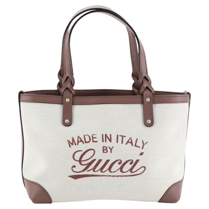 Gucci Craft Tote Canvas Small, crafted from neutral canvas