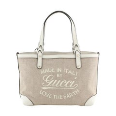Gucci Craft Tote Canvas Klein