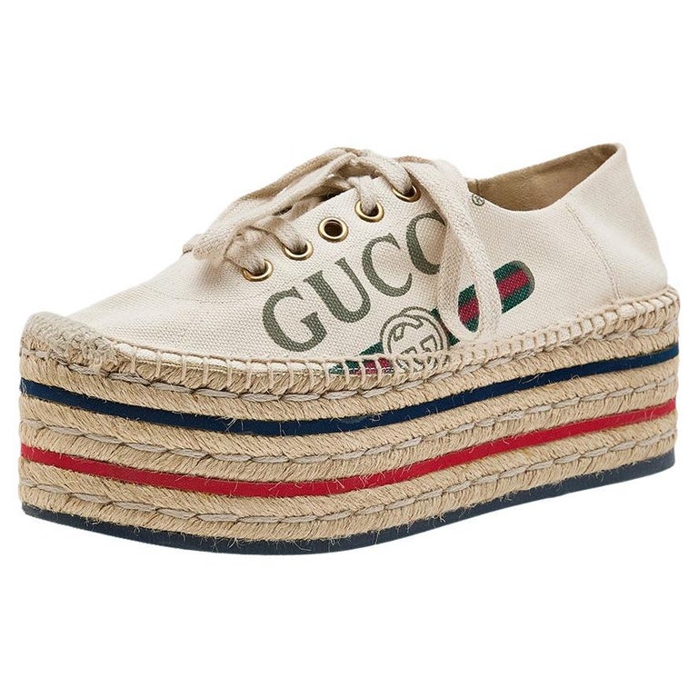 Gucci Canvas Shoes - 127 For Sale on 1stDibs
