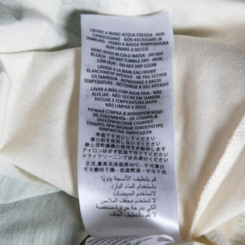 Gucci Cream Cotton Manifesto Mask Printed Crew Neck T-Shirt XS For Sale 2