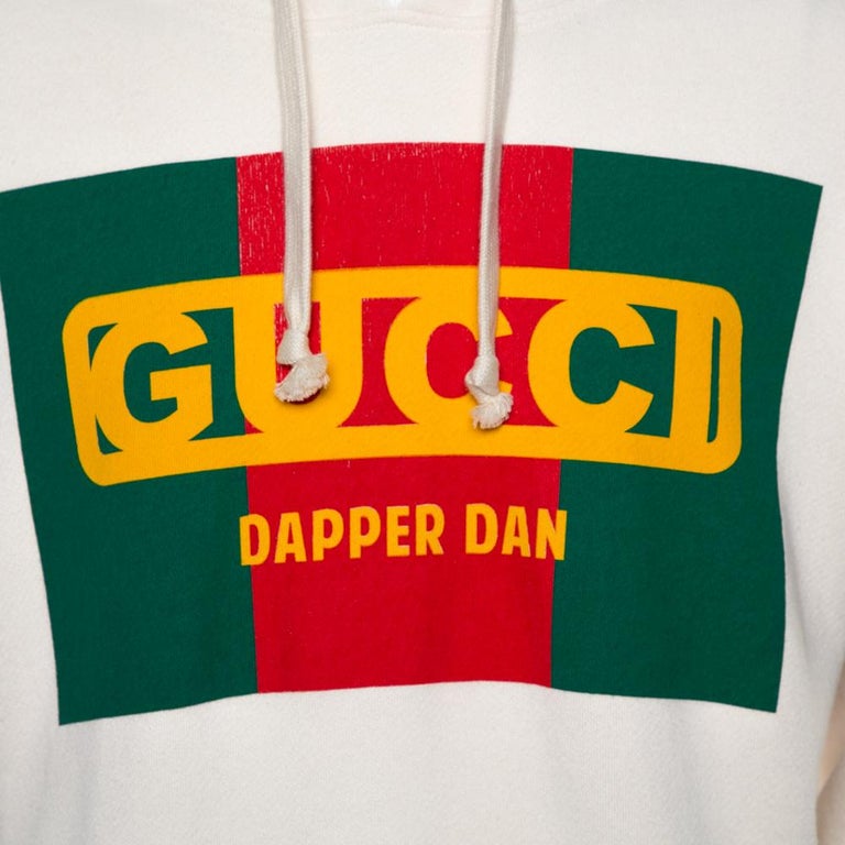 Gucci Cream Dapper Dan Logo Print Cotton Hoodie M at 1stDibs | gucci dapper  dan sweatshirt, dapper dan clothing, dapper dan gucci hoodie