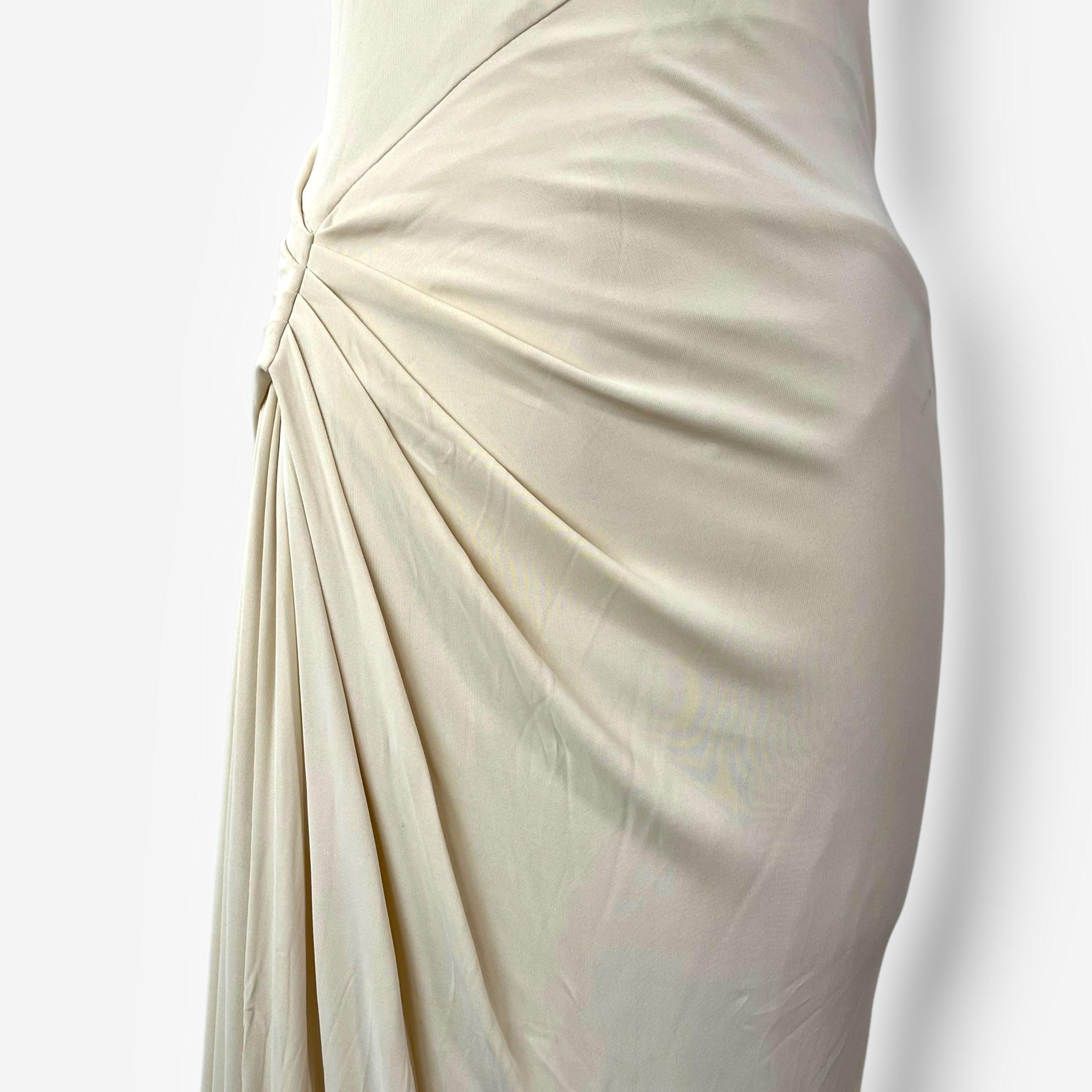 Gucci, Cream Draped Corset Gown, 2010 In Good Condition In CAPELLE AAN DEN IJSSEL, ZH