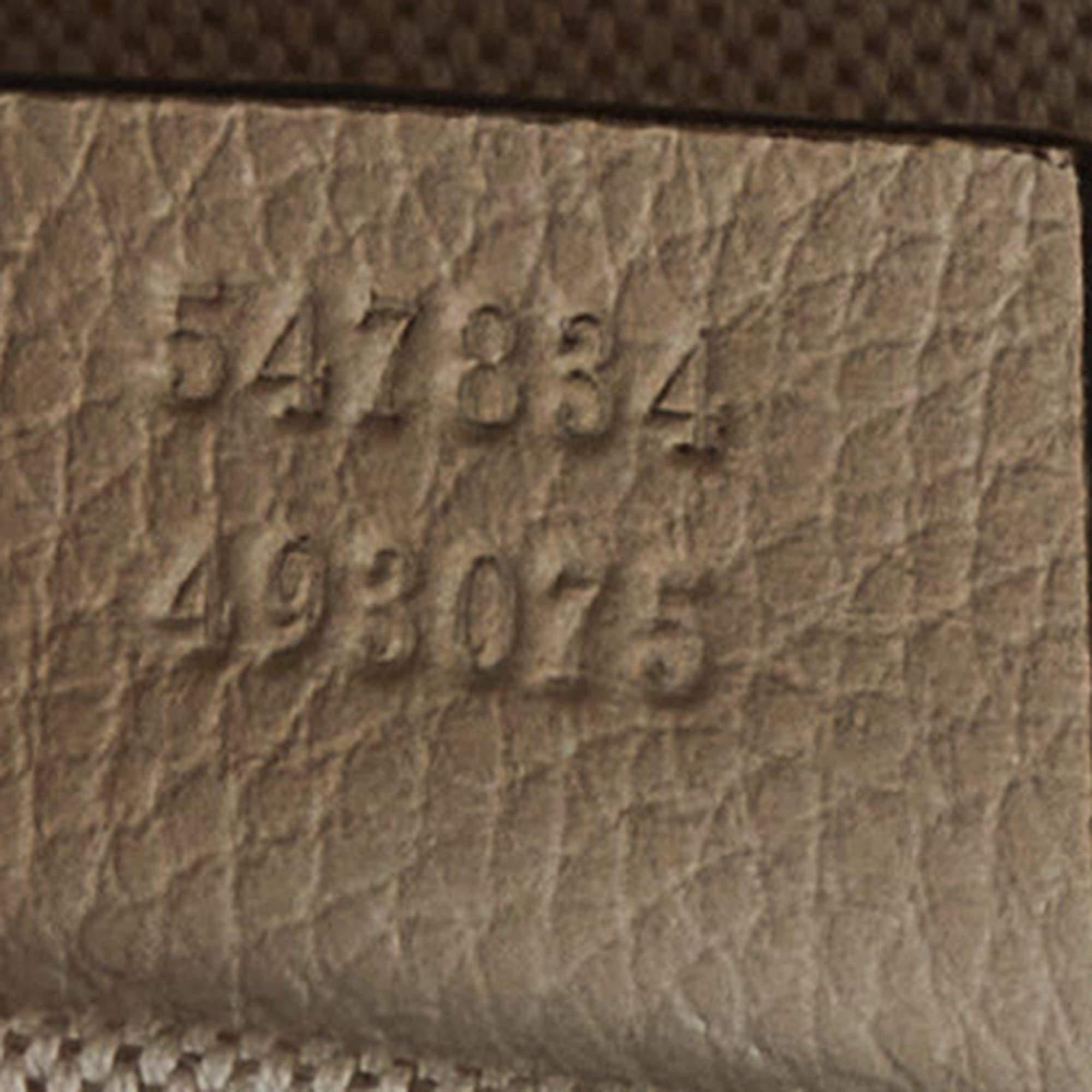 Gucci Cream Leather Logo Print Backpack 4