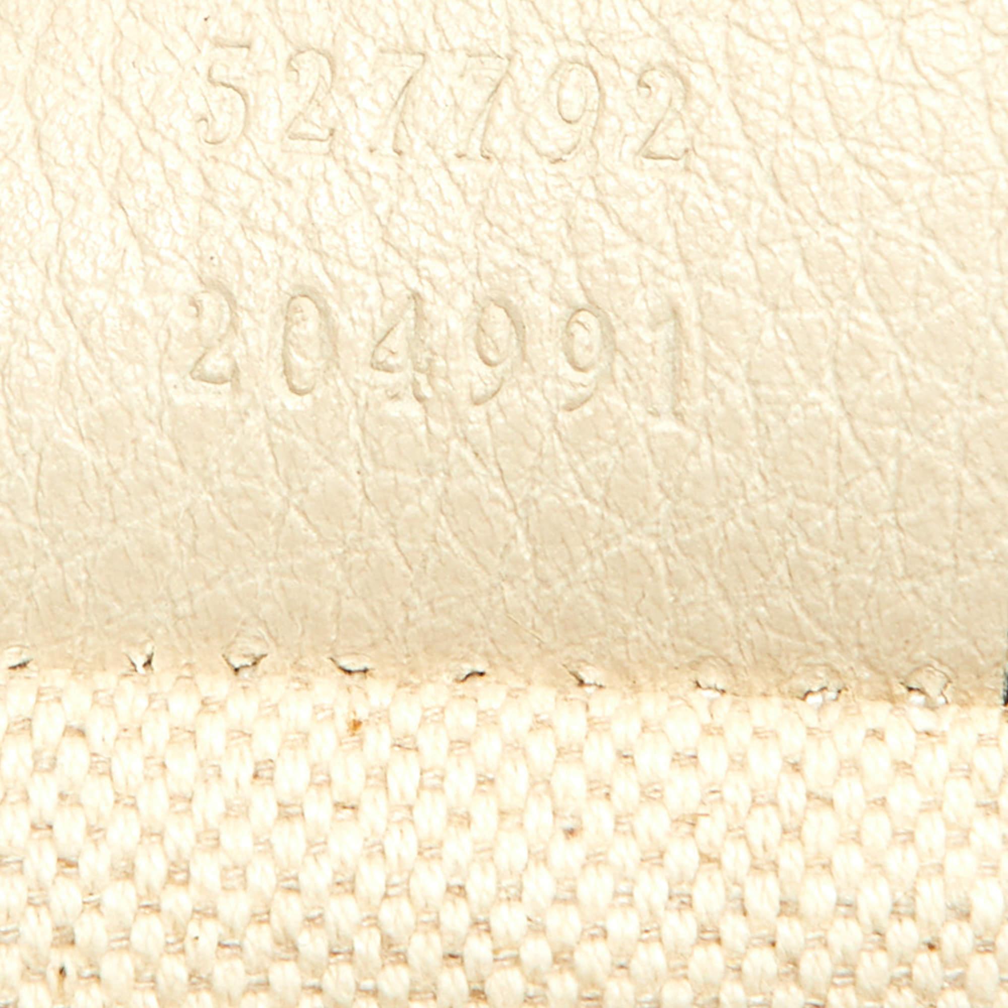 Gucci Cream Leather Logo Web Belt Bag For Sale 5