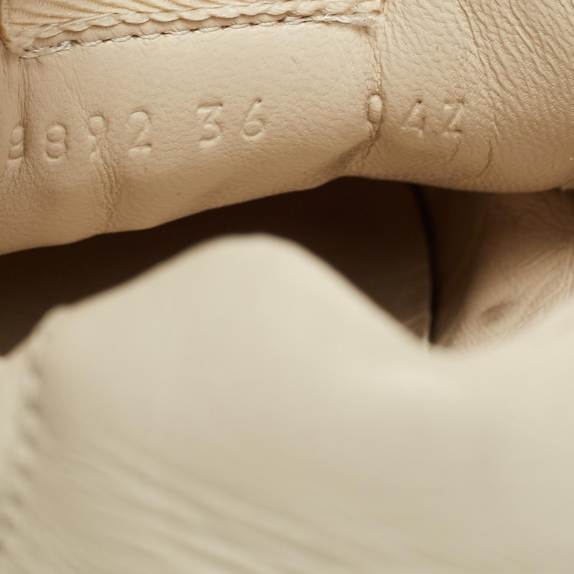 Gucci Cream Leather Rhyton Sneakers Size 36 6
