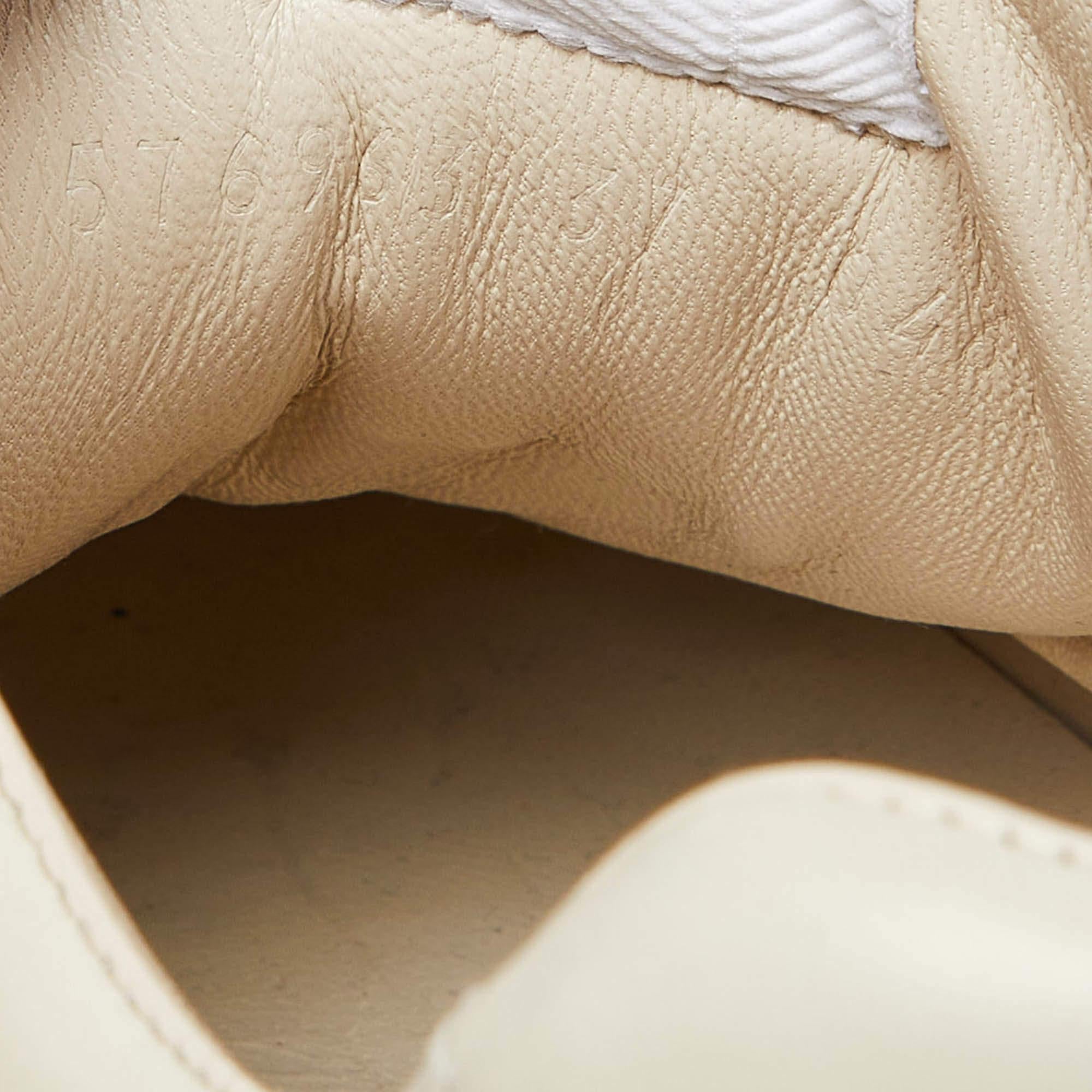 Women's Gucci Cream Leather Rhyton Sneakers Size 37