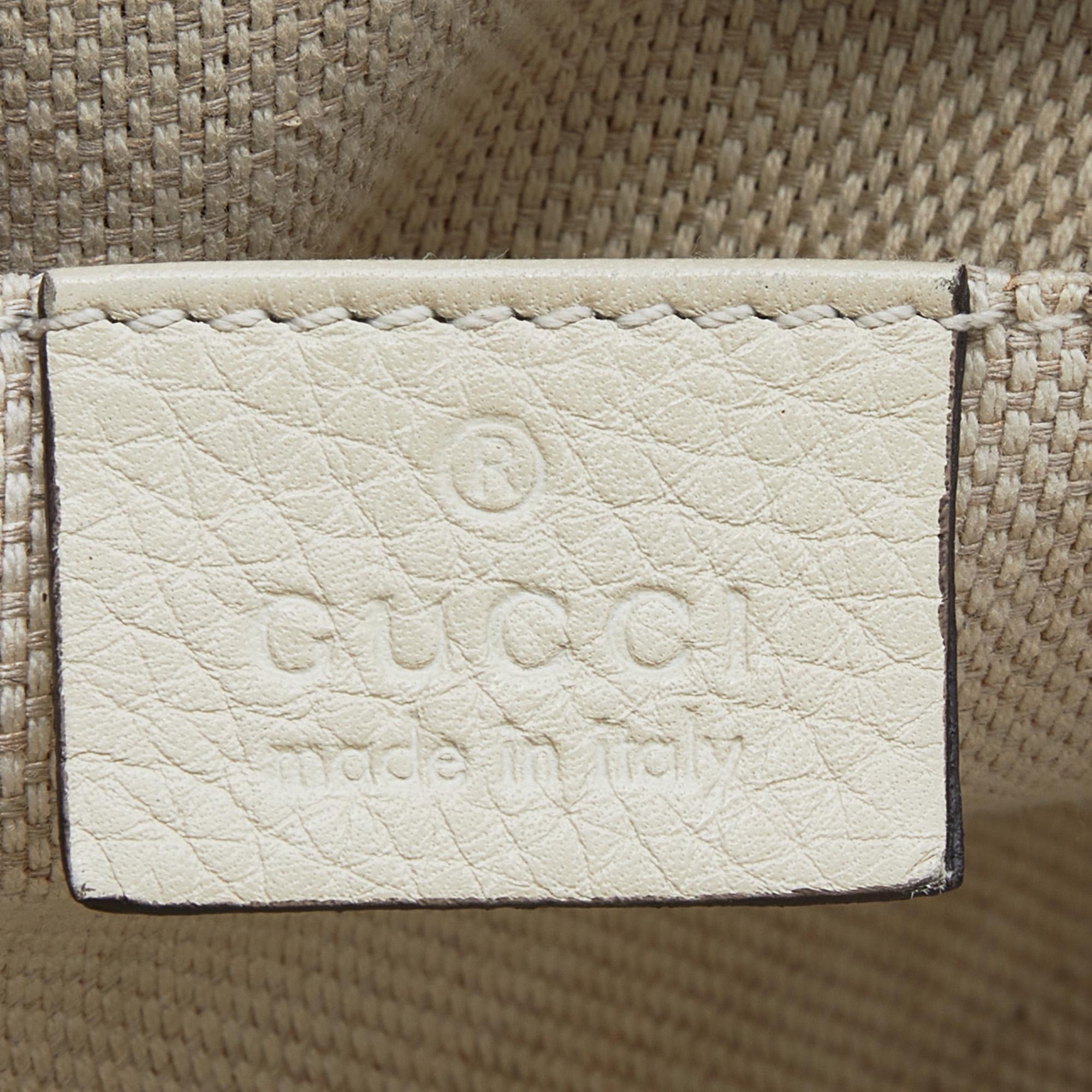 Gucci Cream Leather Small Soho Disco Shoulder Bag 7