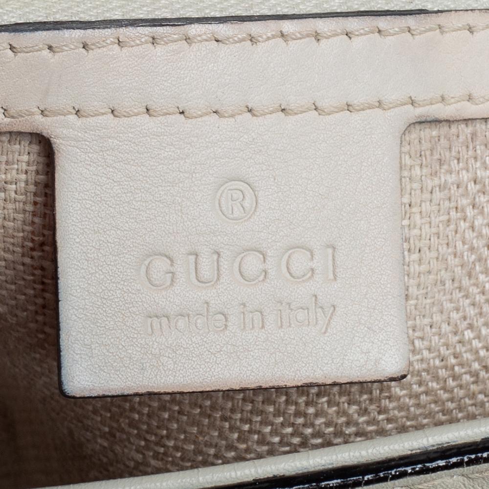 Gucci Cream Leather Snaffle Bit Shoulder Bag 1