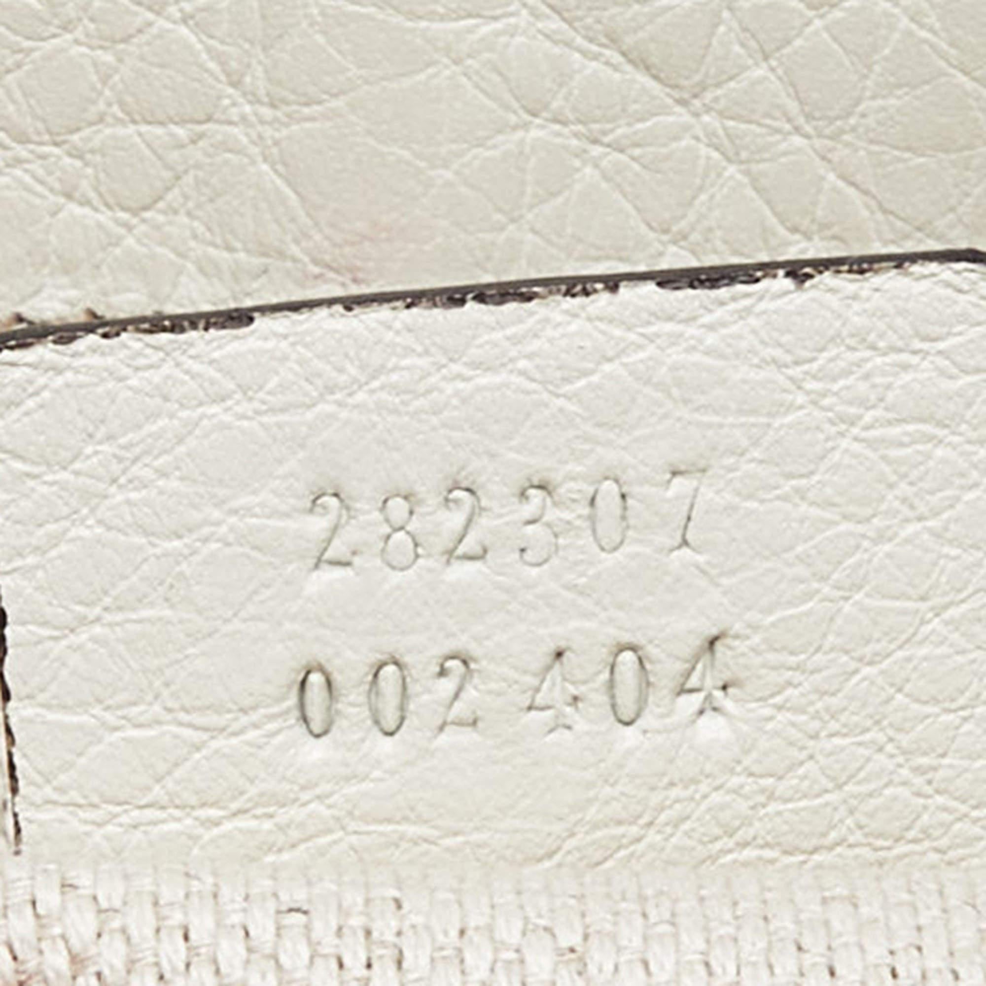 Beige Gucci Cream Leather Soho Zip Tassel Tote