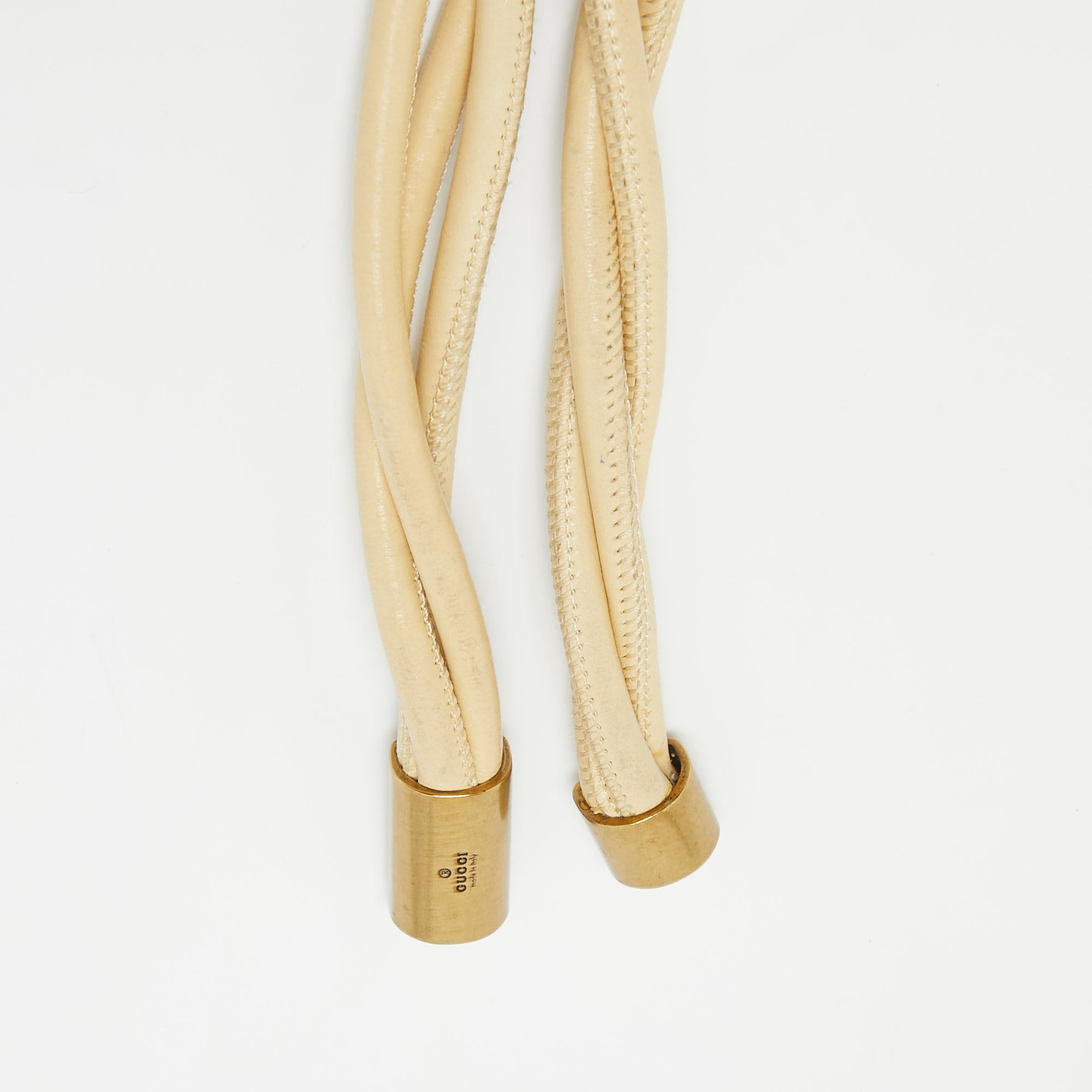 A classic add-on to your collection of belts is this designer piece. Cut to a convenient length, the belt has a smooth finish and a sturdy built. It will continually complement your style.