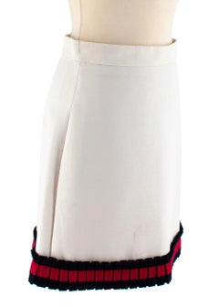 Gucci Cream Logo Mini Skirt - Size US 4