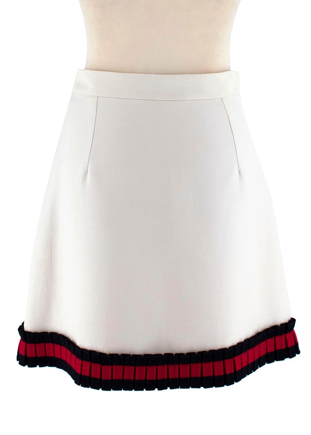 gucci logo mini skirt