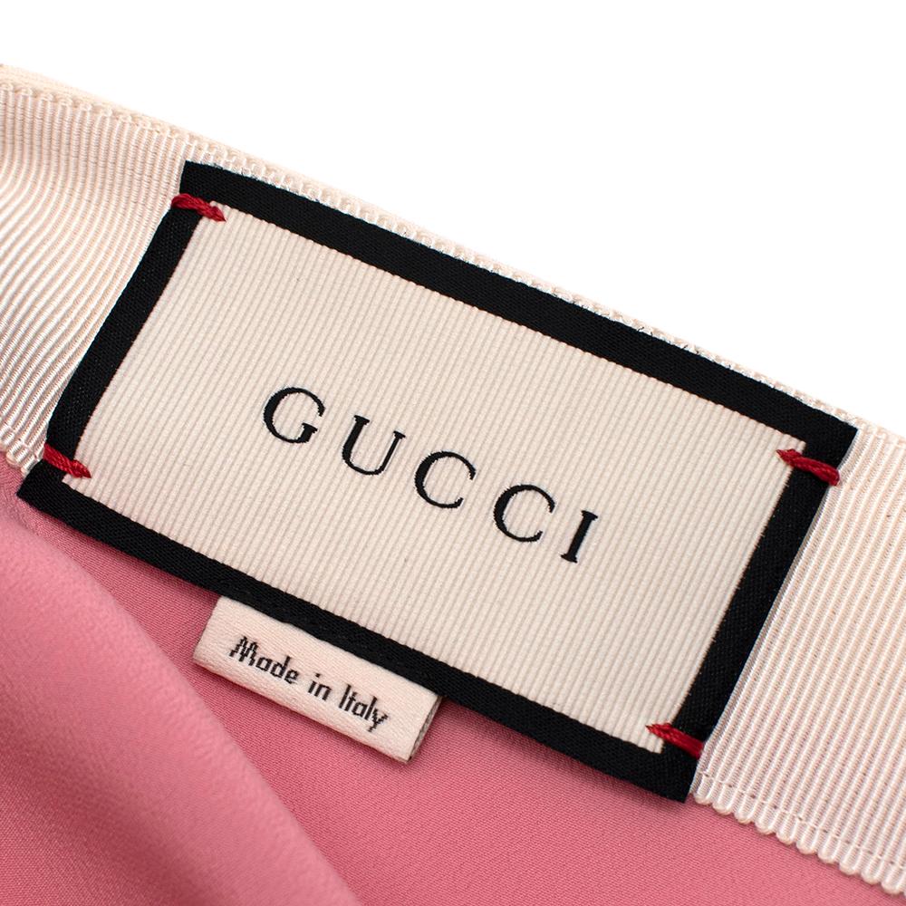 Gucci Cream Logo Mini Skirt - Size US 4 2