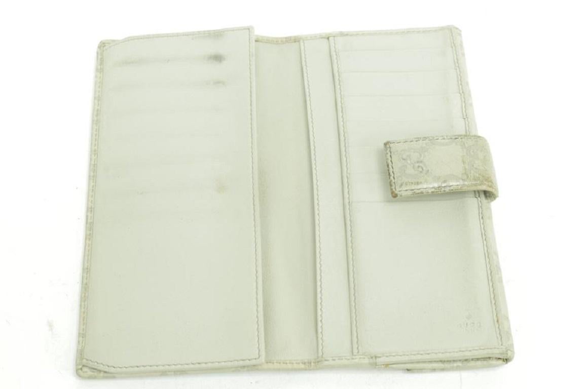 Gucci Cream Long 41gk0110 Ivory Guccissima Leather Bifold Wallet 1