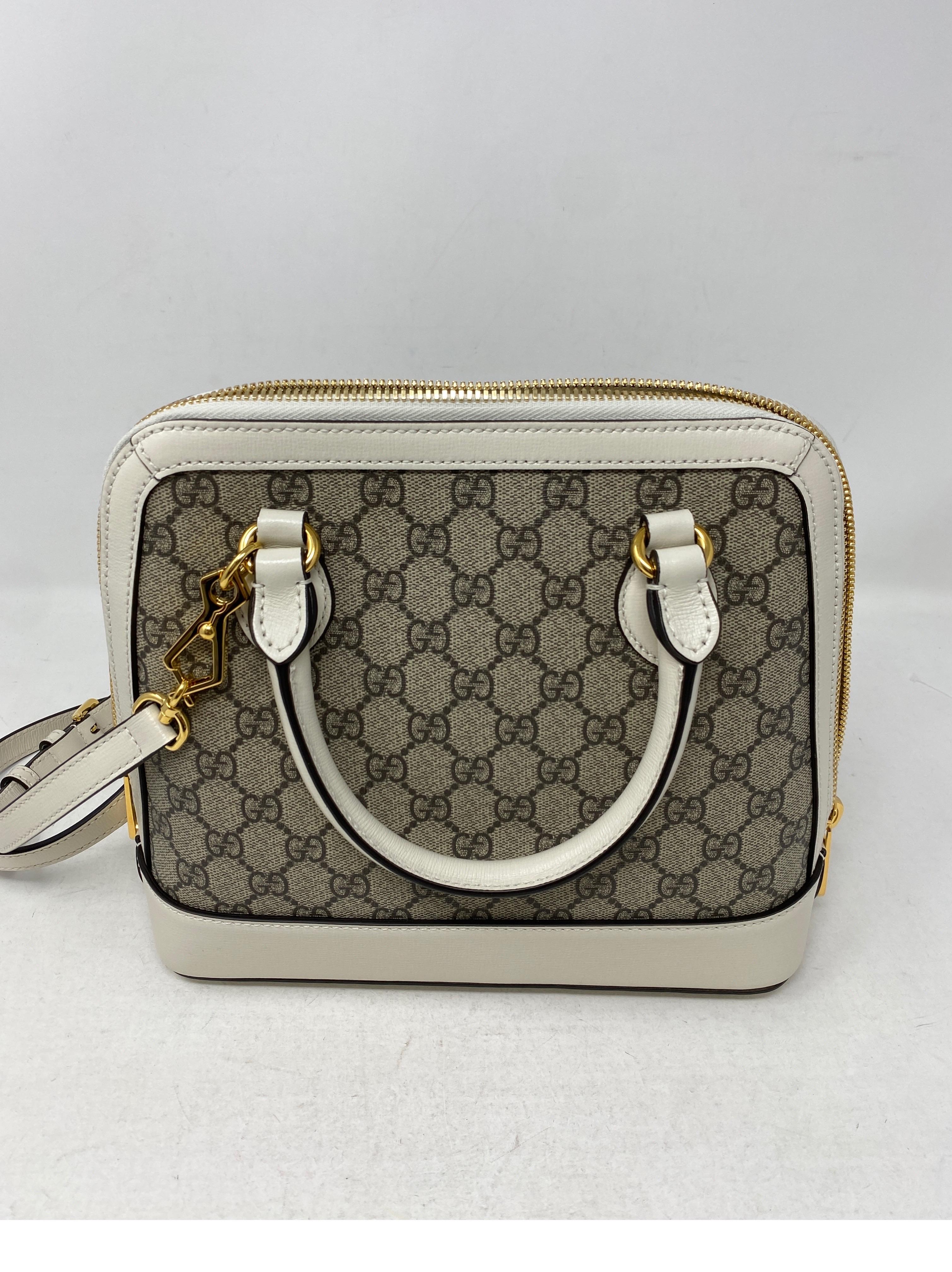 Gucci Cream Monogram Bag 1