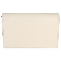 Gucci Cream Pebbled Calfskin Soho Wallet On Chain
