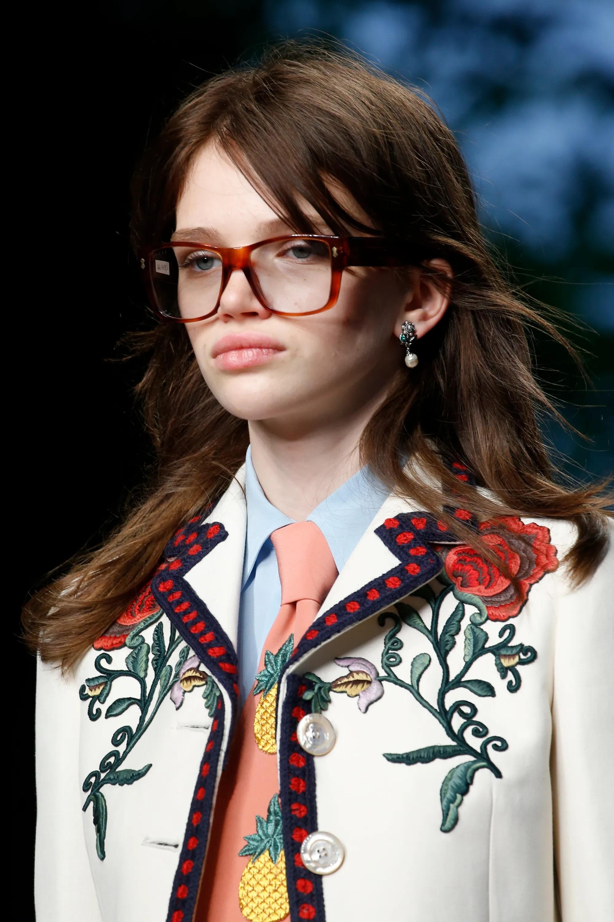 GUCCI cream silk & cotton 2016 FLORAL EMBROIDERED Blazer Jacket 44 L 4
