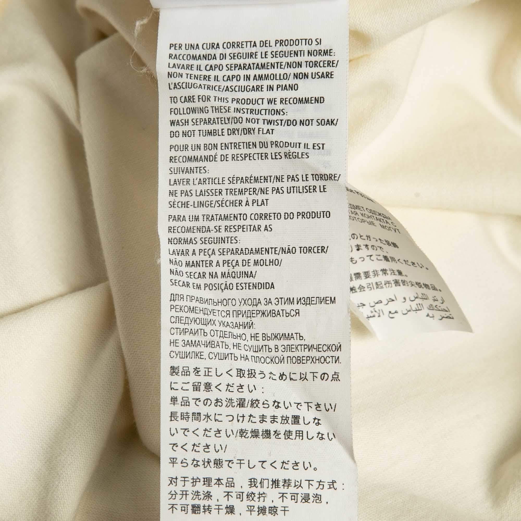 Gucci Cream Tennis Embroidered Jersey T-Shirts S 2