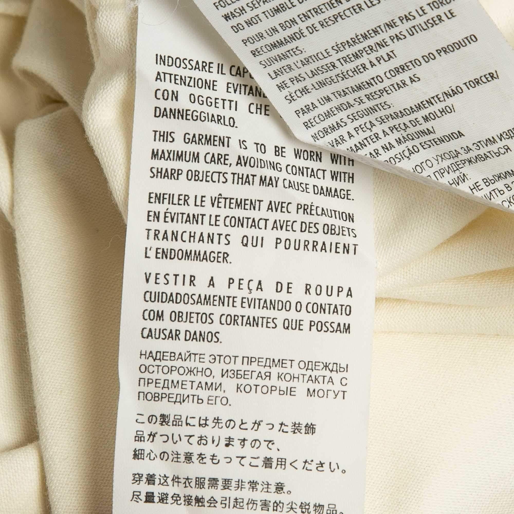 Gucci Cream Tennis Embroidered Jersey T-Shirts S 3