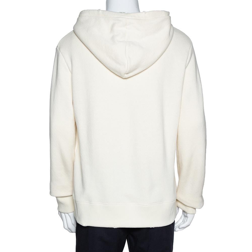 Gucci hoodie cream hot sale