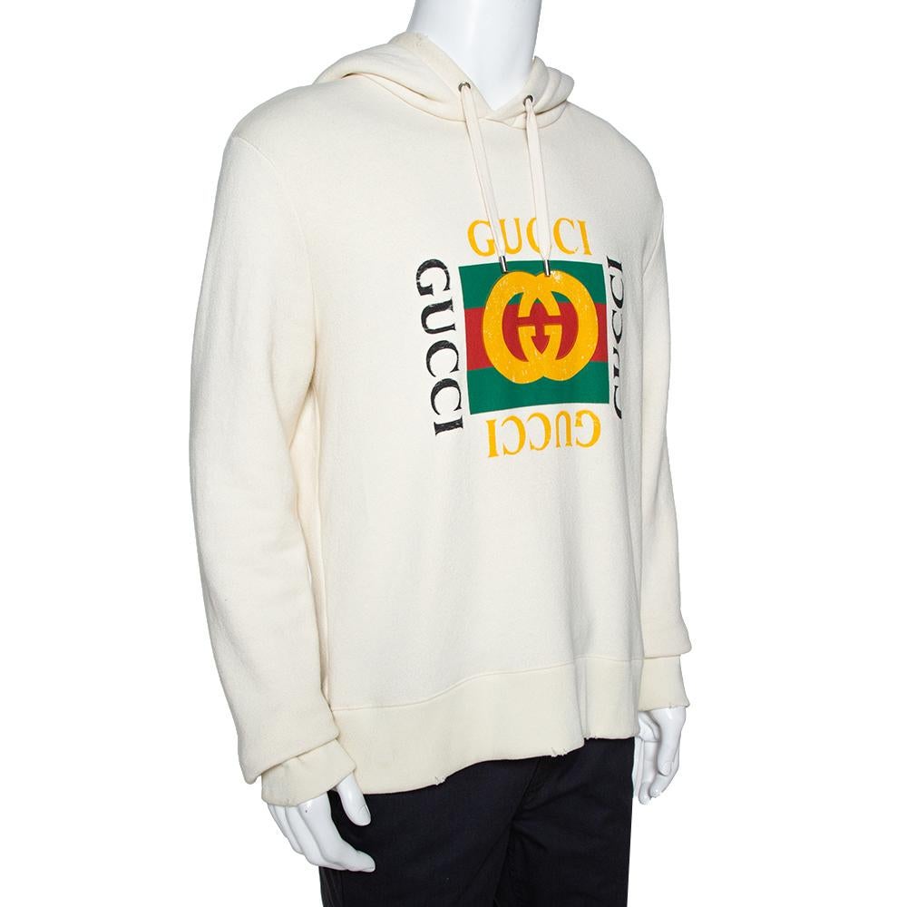 gucci hoodie cream