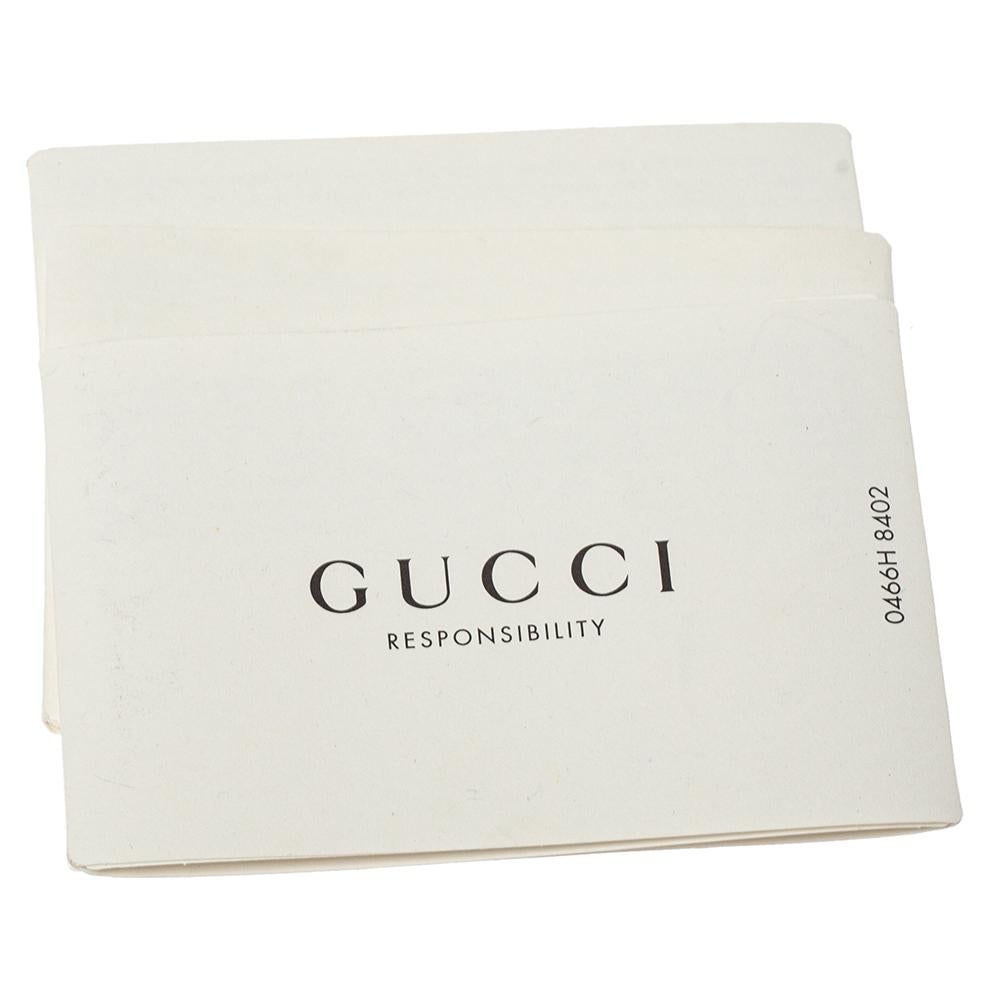 Gucci Cream White Leather Gucci Print Backpack 5