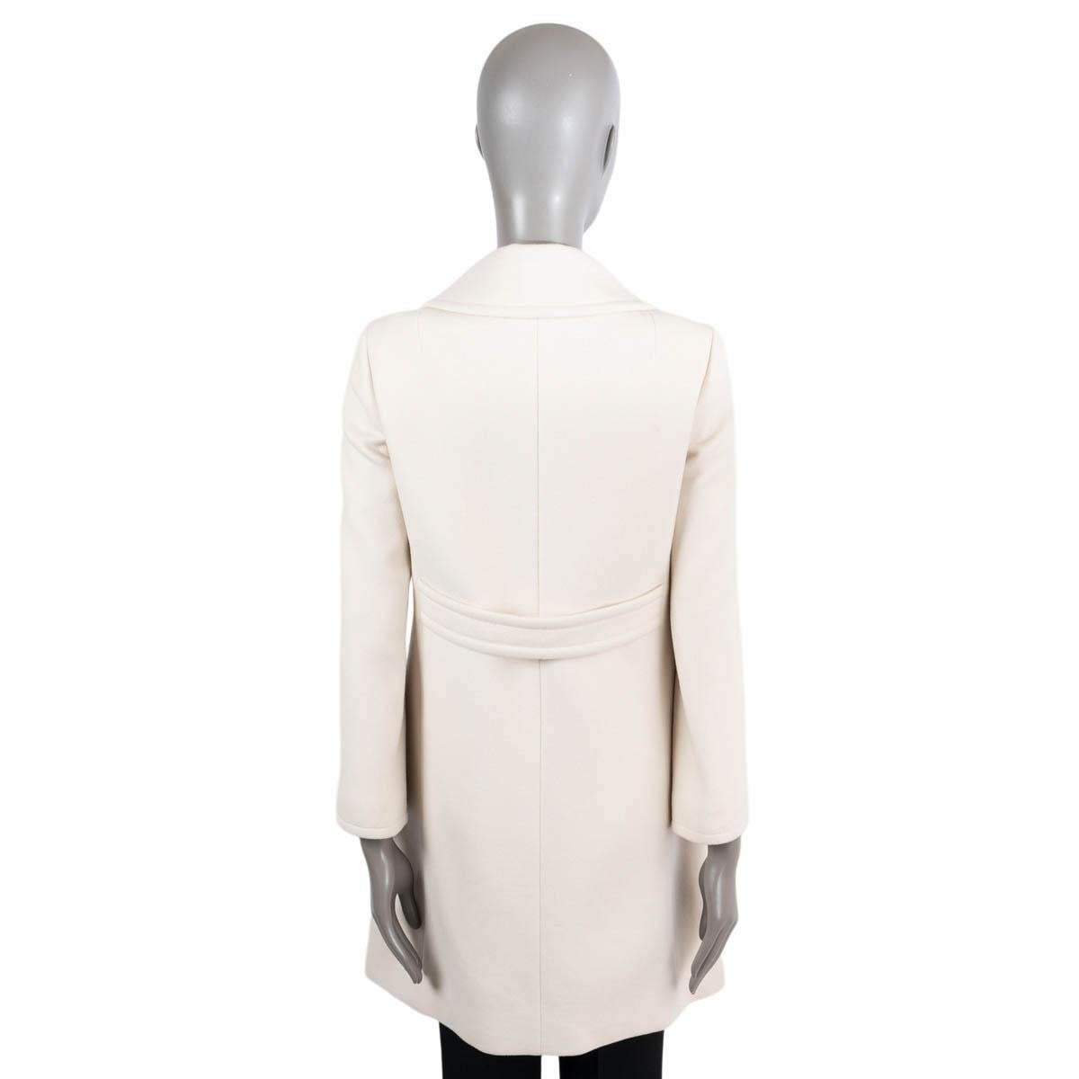 Women's GUCCI cream wool 2020 CLASSIC Coat Jacket 40 S For Sale