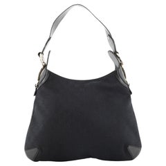 Gucci Creole Hobo GG Segeltuch