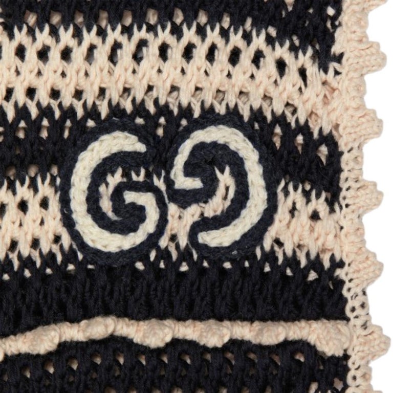 Gucci Crochet-knit Cotton Short Dress M