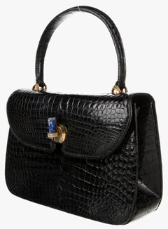 Gucci Crocodile Leather Vintage Top-Handle Bag, 1970s