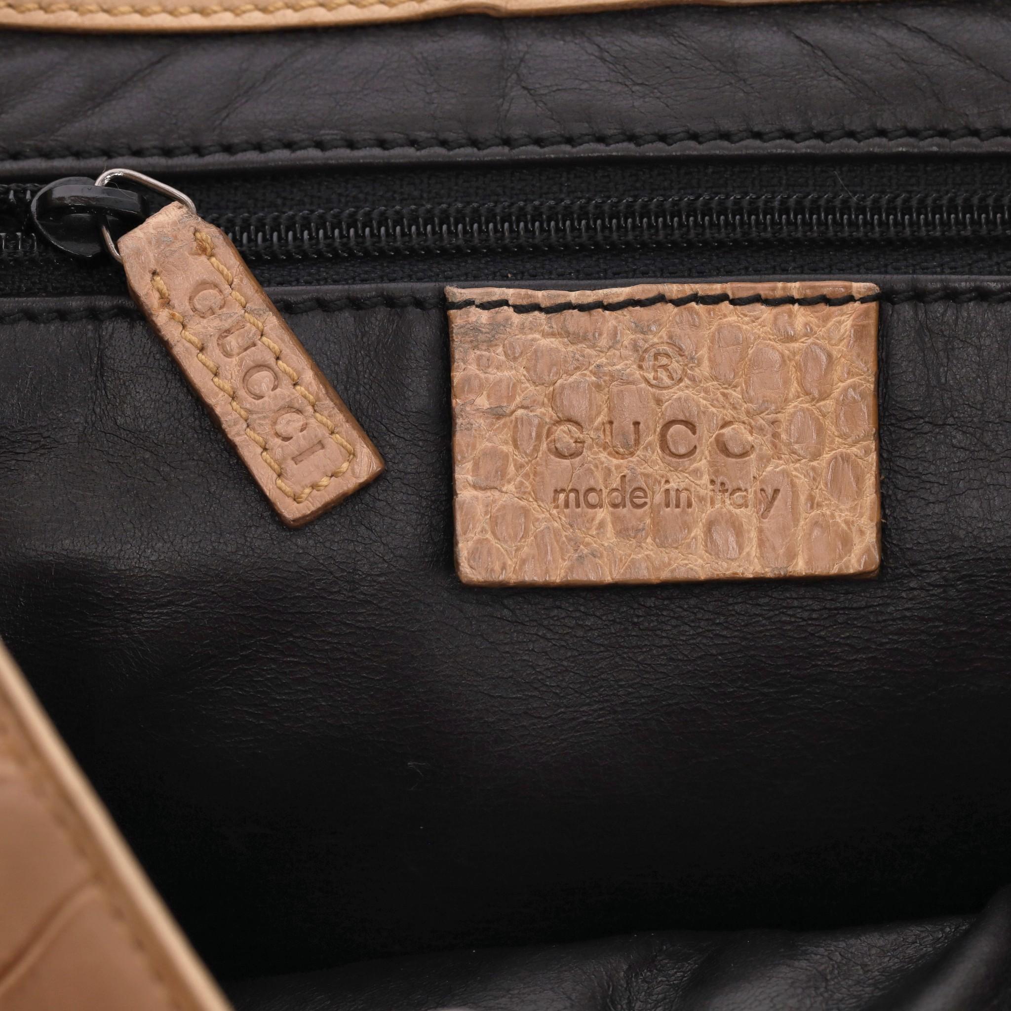 Gucci Crocodile Skin Jackie Shoulder Bag For Sale 5