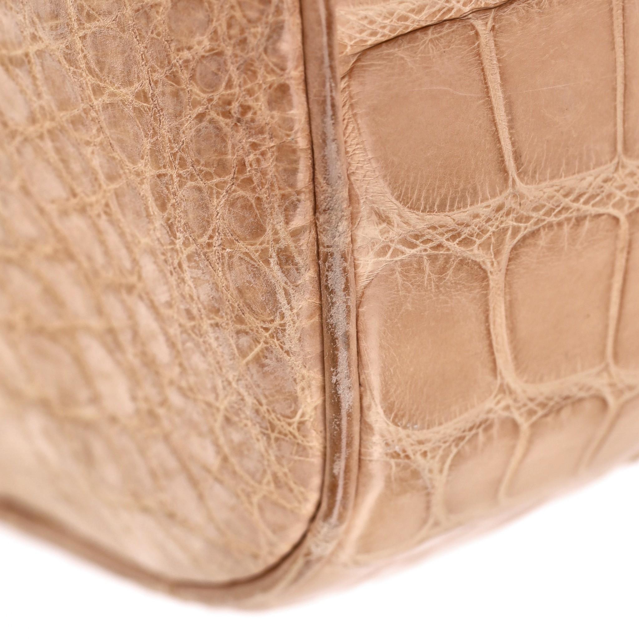 Gucci Crocodile Skin Jackie Shoulder Bag For Sale 6