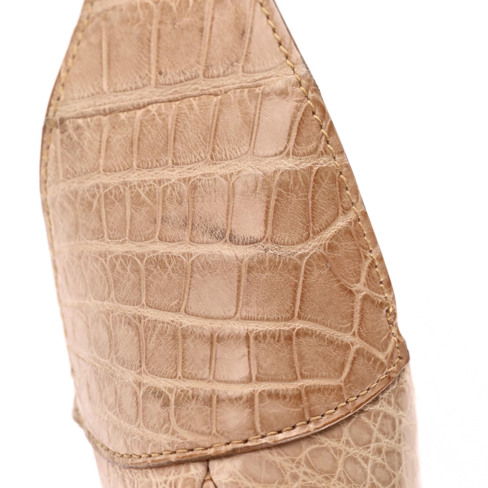 Gucci Crocodile Skin Jackie Shoulder Bag For Sale 7