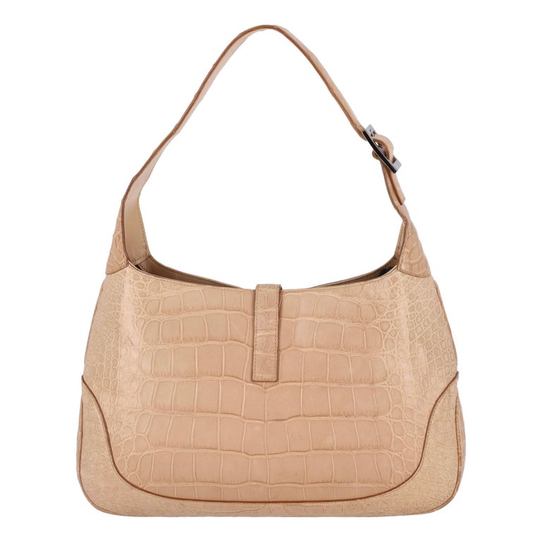 Gucci Crocodile Skin Jackie Shoulder Bag For Sale at 1stDibs
